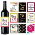 thumbnail image 2 of 36 Pices Tiquettes De Bouteille De Vin-50 Ans, Tiquettes De Bouteille De Vin Cadeaux D'anniversaire Dcorations De Fte Tiquettes De Vin, 2 of 5