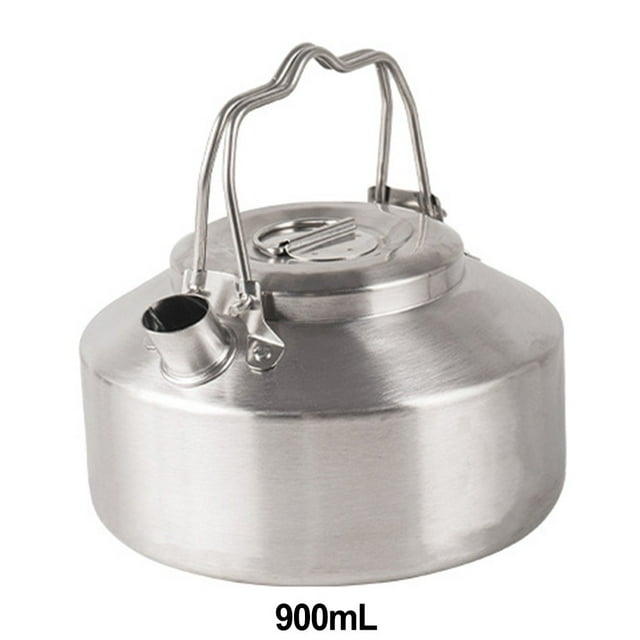 Lefu 1L Camping Plein Air Bouilloire 304 Bouilloire en Acier Inoxydable Cuisson Portable Cafetière