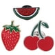 thumbnail image 1 of broches esmaltados de frutas, alfileres de sandía, fresa y cereza, lindos alfileres de solapa de frutas, insignias para niñas, mujeres, ropa, mochilas, chaquetas y sombreros, 1 of 7