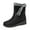 Black, variant on Xmyrz Waterproof Snow Boots For Men Comfy Zipper Round Toe Abrasion Resistant Relaxation Wide Calf Boots Winter Boots Womens Shoes