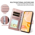 thumbnail image 4 of For Google Pixel 9 Pro Dog Embossing Leather Phone Case with RFID Blocking Card Slot Wallet Magnetic Clasp Lanyard Flip Stand Case,Pink,For Google Pixel 9 Pro, 4 of 8