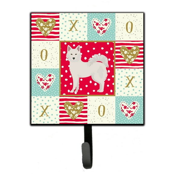 Danish Spitz Love Leash or Key Holder Red