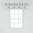 thumbnail image 2 of Ambesonne Geometric Valance Pack of 2, Minimalist Rounds, 54"X12", Black White, 2 of 4