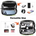thumbnail image 6 of Coconut Jujube Tree Charger Organizer Hard Drive Bag Cable Cord Organizer Small Storage Pouch Oxford Fabric Waterproof Electronic Digital Accessories Travel Case 5.9x9.44x3.14 in., 6 of 6