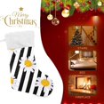thumbnail image 4 of Coolnut 17.7 Inch Christmas Stockings, 2 PCS Beautiful Striped Daisy Presonalized Large Stocking Sock for Family Holiday Xmas Party Decorations, 4 of 7