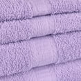thumbnail image 5 of Mainstays 10 Piece 100% Cotton Towel Set, 2 Bath Sheets, 2 Bath 2 Hand and 4 Washcloths, Super Soft and Highly Absorbent Basic Solid Towel Set for Bathroom, Hotels, Spa and Gym – Lavender, 5 of 7
