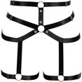 thumbnail image 1 of Arnés del cuerpo de las mujeres Punk Liga Pierna Cintura Danza Elástico Gótico Carnaval Accesorios, 1 of 4