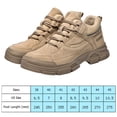 thumbnail image 3 of Zapatos Hombre Antideslizantes Cuero Seguridad Cómodos para Viajes al Aire Libre (39) Marrón Ndcxsfigh Tenis De Mujer Tenis De Hombre, 3 of 9