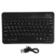 thumbnail image 1 of Teclado inalámbrico Bluetooth de 10 pulgadas con retroiluminación RGB, tecla cuadrada para teléfono, tableta, negro, tailandés, 1 of 5