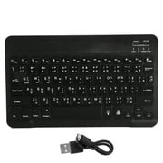KAUU Wireless Bluetooth Keyboard 10in with RGB Backlight Square Keycap for Phone TabletBlack Thai
