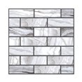 thumbnail image 1 of Mistaha Papier Peint Autocollant 3 Dimensions Gris Brique Résistant à l'Eau et à l'Humidité Amovible Pelable et Autocollant PVC, 1 of 8