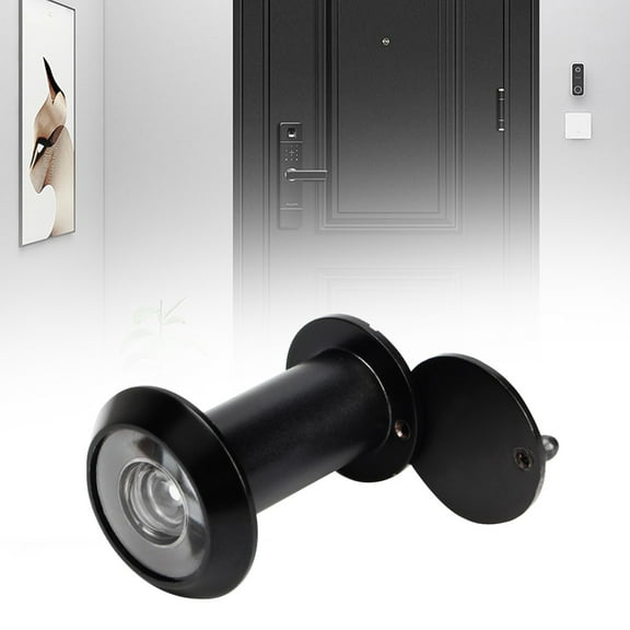 Faucets Door Viewer Solid Brass 220 Peephole Wide Angle Door Hole Hole For Front Door Holes For 3560Mm Thick Doors Peephole Hole Door Spyhole For S,Black Tool Faucets