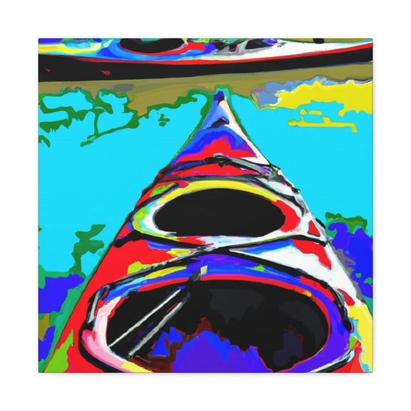 Kayaking in Technicolor - Canvas