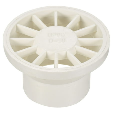 

Uxcell 53mm OD PVC Floor Drain Grate Cover Snap In Strainer Pipe Connector White