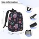 thumbnail image 5 of Disketp Roses Flowers Mochila Escolar de 15 Pulgadas, Mochila Ligera para Estudiantes, Viajes y Trabajo, Cómoda y Resistente para el Uso Diario, 5 of 6