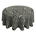 thumbnail image 3 of Design Pattern Round Tablecloth 60 Inch – Waterproof Polyester Table Cover with Full Print Design, Wrinkle Resistant & Washable for Kitchen Dining Party Decor, 3 of 5