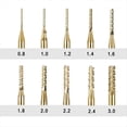 thumbnail image 3 of 10 Piezas de Brocas de Carburo para Fresas de Grabado Revestidas de Titanio, 0,8-3 mm, Juegos de Fresas de Extremo de Vástago de 1/8 de Pulgada para Herramientas Rotativas, 3 of 6