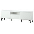 thumbnail image 5 of TV Stand for 70" TV with Adjustable Open Shelve, Drawer and Metal Feet, 66.9" Modern TV Cabinet Entertainment Center Media Console Table, 5 of 8