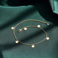 thumbnail image 4 of Pulsera de tobillo para mujer I Cadena de tobillo de acero inoxidable I Joyería de moda en oro de 18 quilates, plata u oro rosa, 4 of 5