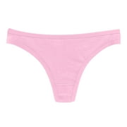 Women Fashion Solid Color Panties Breathable Soft Stretch Underwear Panties