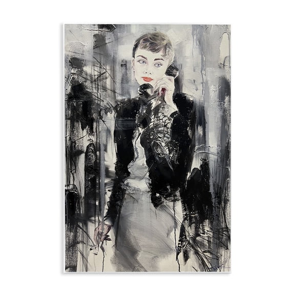 Stupell Industries Classic Beauty Fashionista People Painting Unframed Art Print Wall Art, 10 x 15