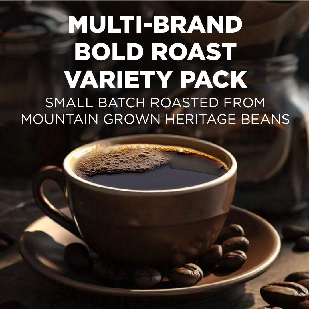 Intelligent Blends Bold Roast Coffee Pods Variety Pack, Compatible w/ K-Cup Brewers, 50ct