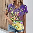 thumbnail image 1 of Kayannuo Blouses pour Femmes Liquidation Tee-Shirts pour Femmes Saint-Valentin Mode Décontractée Manches Courtes Printemps et Été, 1 of 4