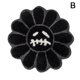 thumbnail image 1 of Almohadilla para pies con forma de flor de cara de fantasma, 1 of 7
