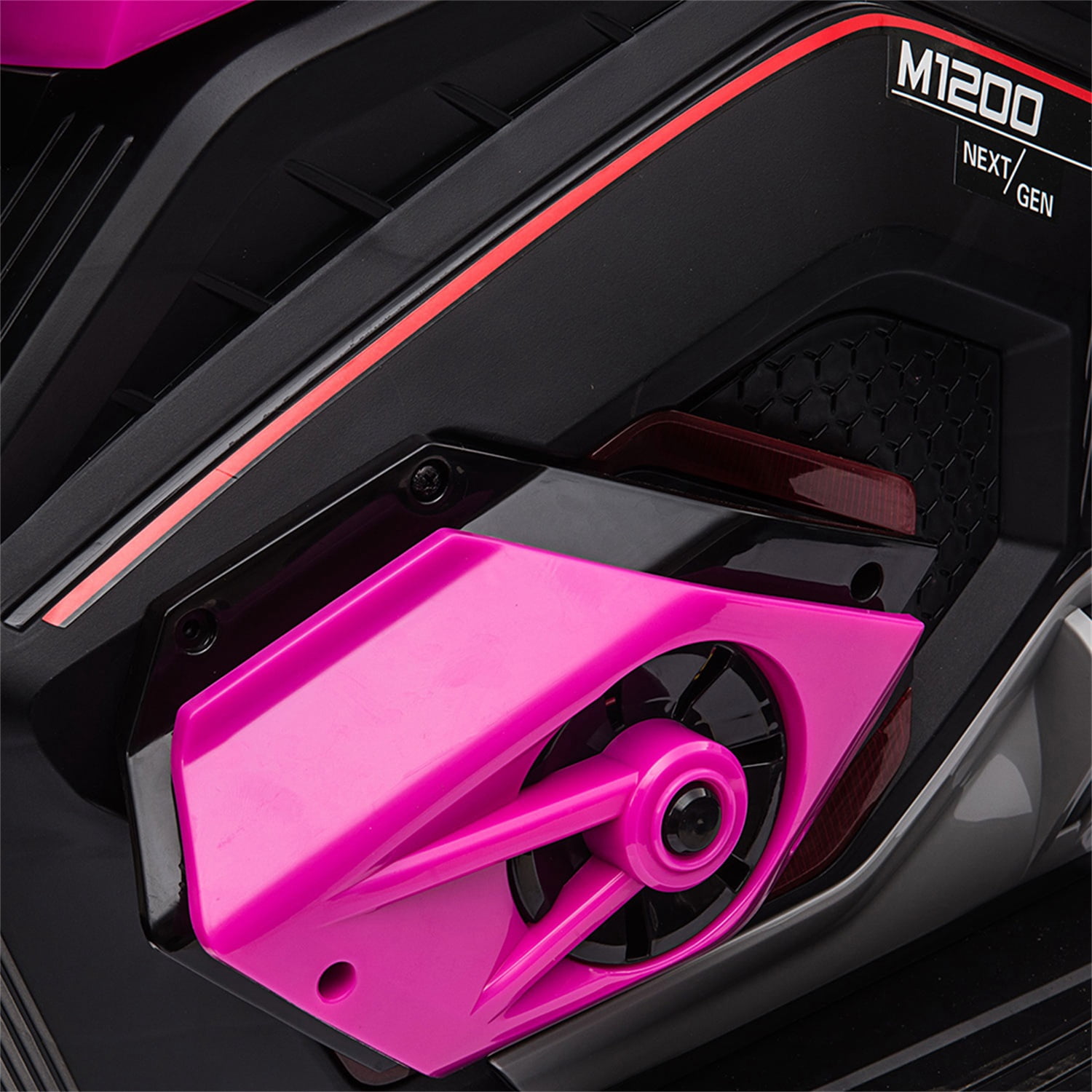 CIPACHO 12V Three Wheel Ride On Motorcycle, Kids Electric Motorbike Car with Horns, LED Lights, Gift for Kids 3-8 Years, Pink
