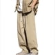 thumbnail image 2 of Pantalones de trabajo rectos de tubo para hombre, holgados, con cremallera y bolsillo, estilo retro, informales, largos, 2 of 9