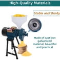 thumbnail image 6 of Electric Grain Grinder, 3000W Mill Grinder, Blue Galvanized Cast Iron Corn Mill with Funnel for Dry Cereals, Wheat, and Feed, 6 of 9