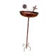 thumbnail image 4 of Comedero para pájaros con bandeja y estaca para baño de pájaros, ideal para de jardín, porche y barandilla exterior., 4 of 9