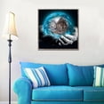 thumbnail image 3 of Lobo 5D taladro completo diamante pintura bordado bricolaje punto de cruz Home Decor Hugtrwg Para estrenar, 3 of 9