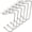 Silver, variant on dianhelloya 6Pcs Good Load-bearing Fireplace Stockings Hanger Stable Zinc Alloy Handbag Holding Stockings Hook Home Decor