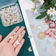 thumbnail image 3 of Colgantes de estrella con forma de corazón y lágrima de diamantes de imitación, dijes de aleación con forma de mariposa y luna, dijes colgantes de corazón de San Valentín para hacer collares y joyas., 3 of 9