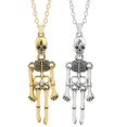 thumbnail image 1 of Collar de calavera, joyería con estilo punk compatible con hombres y mujeres, 1 of 5