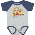 thumbnail image 3 of Inktastic Happy Thanksgiving Turkey Train with Food Boys or Girls Baby Bodysuit, 3 of 5