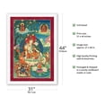 thumbnail image 2 of Avalokiteshvara Khasarpana - Khasarpani (Sky Flier) - Tantric Buddhist Deity - Vintage Tibetan Thangka Buddhist Painting - Tibet, 19th Century - Fine Art Rolled Canvas Print 27in x 40in, 2 of 4