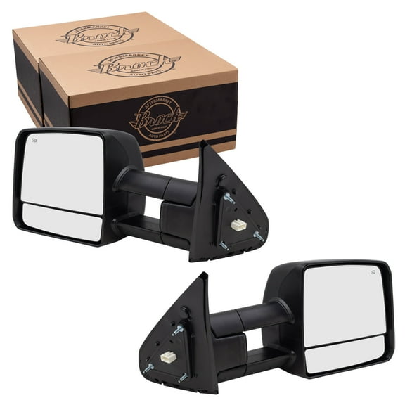 Brock Power Towing Mirror for 2007-2021 Tundra Extendable Turn Signal Indicator Heated Set