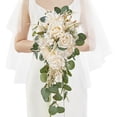 thumbnail image 1 of Ramo de boda Serwalin, 25 cm, rosas champán y dalias, 1 of 7