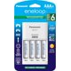 thumbnail image 1 of Panasonic K-KJ17M3A4BA - Cargador de batería Individual avanzado con 4 baterías Recargabl AAA de 2100 ciclos, 1 of 5