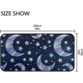 thumbnail image 3 of Area Rugs Carpet for Bedroom Floor Kitchen Rugs Night Stars Crescent Moon Door Mat Bedside Runner Rug Living Room Washable Non Slip 39×20in, 3 of 7