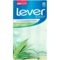 Lever 2000 Bar Soap, Aloe & Cucumber, 4 oz bars, 8 ea