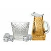 GAC Mouth Blown Crystal Glass Ice Bucket, Suitable for Barware, Capacity of 56oz
