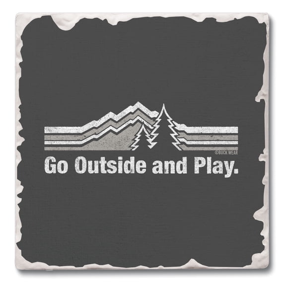 Thirstystone Go Outside Single Tumbled Tile Stone Coaster Create Your Own Set