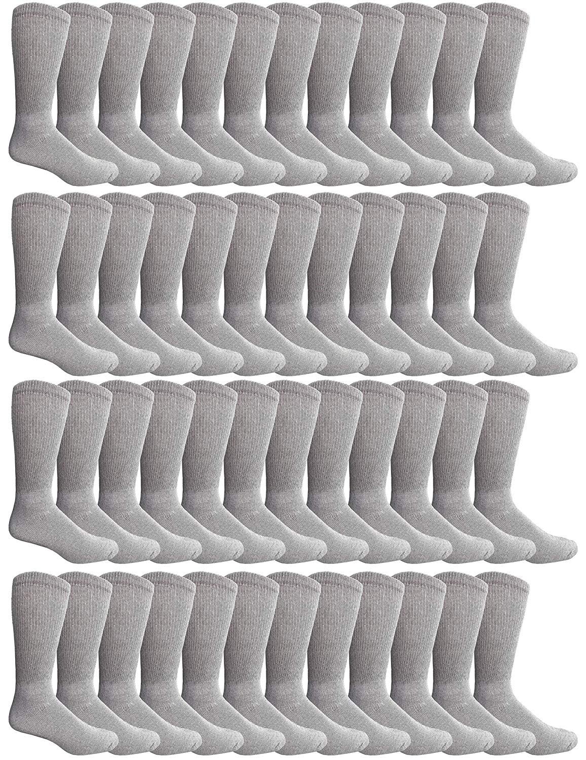 Wholesale Bulk Cotton Diabetic Crew And Ankle Socks, Loose Fit Top Non