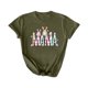 thumbnail image 5 of Mujeres Manga Corta de Verano Tops Día de San Valentín Impreso Cuello Redondo, Camisa de Moda Casual Blusa, 5 of 6