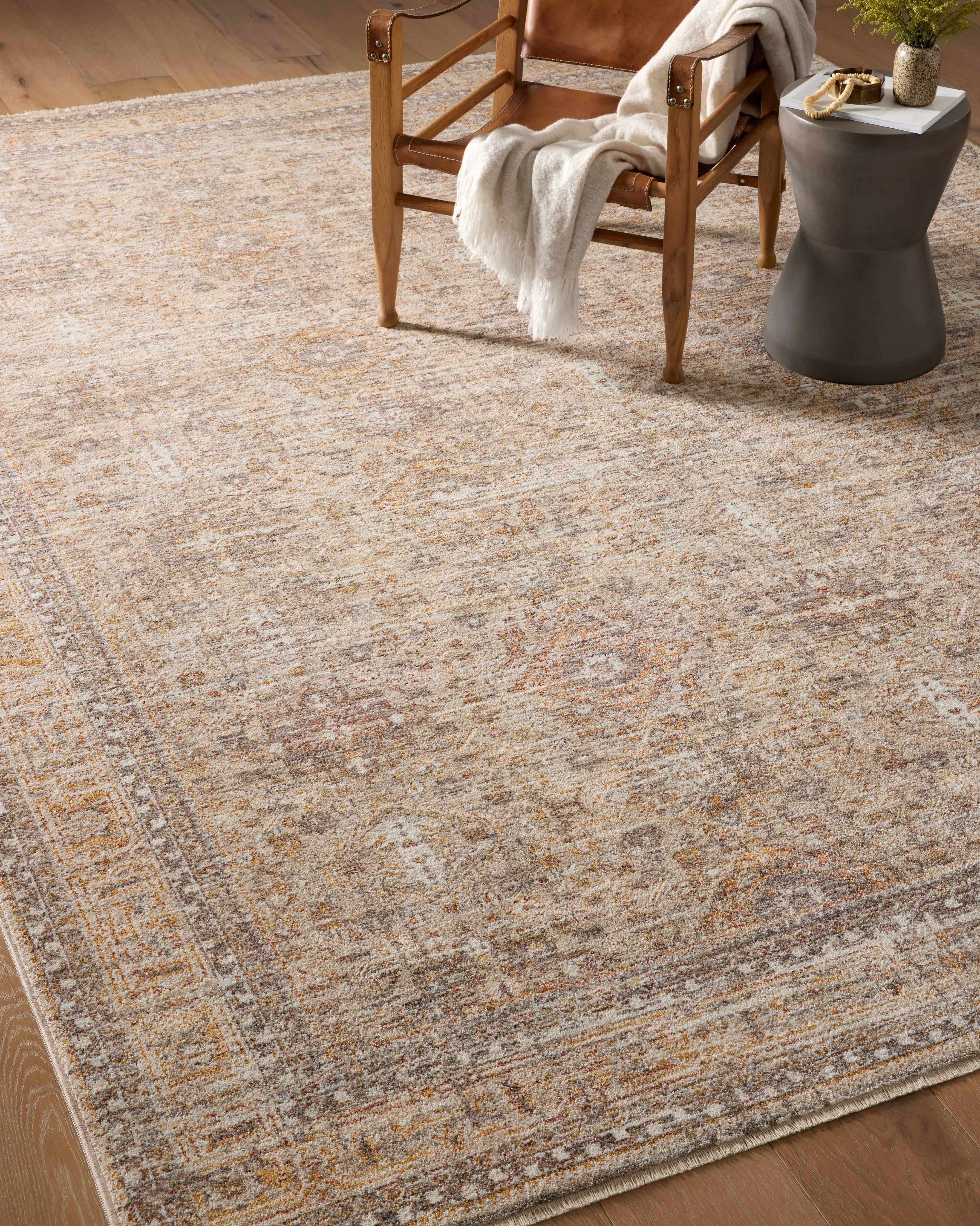 Angela Rose x Loloi Blake Oatmeal / Spice 2'-0" x 3'-0" Accent Rug