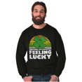 thumbnail image 5 of St Patricks Day Feeling Lucky Clover Sweatshirt for Men or Women Brisco Brands S, 5 of 6