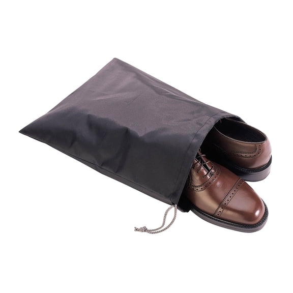 American Dream Home Goods Shoe Bags for Travel, Dustproof Shoe Storage with Zipper Closure, Black, 6 Pack